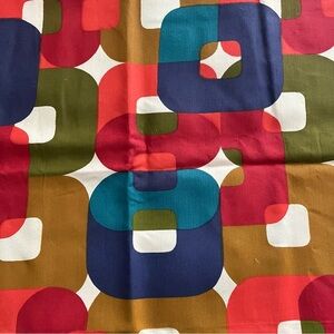 Vintage 5th Avenue Design Inc Mid Century mod retro style fabric 45.5 “x 73”
